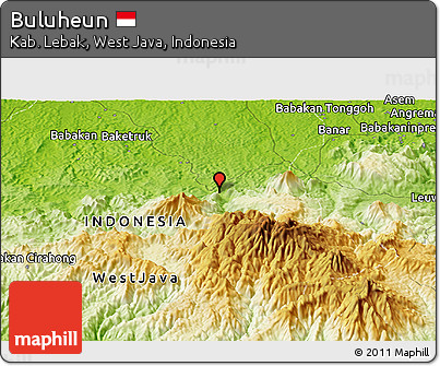 Physical Panoramic Map of Buluheun