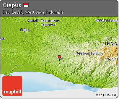 Physical Panoramic Map of Ciapus