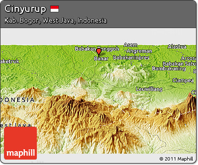 Physical Panoramic Map of Cinyurup