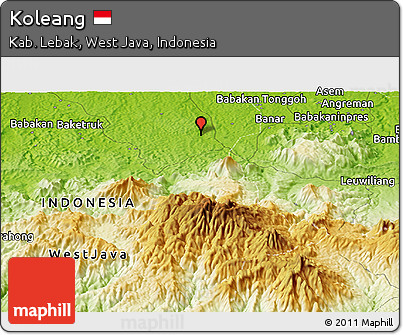 Physical Panoramic Map of Koleang