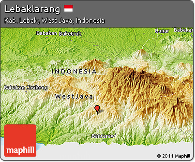 Physical Panoramic Map of Lebaklarang