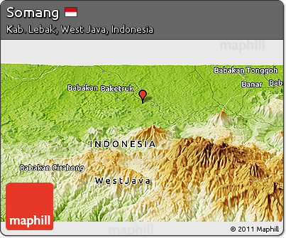 Physical Panoramic Map of Somang