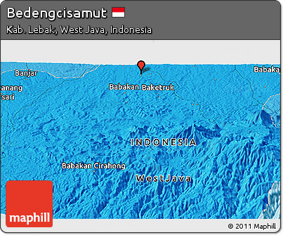 Political Panoramic Map of Bedengcisamut
