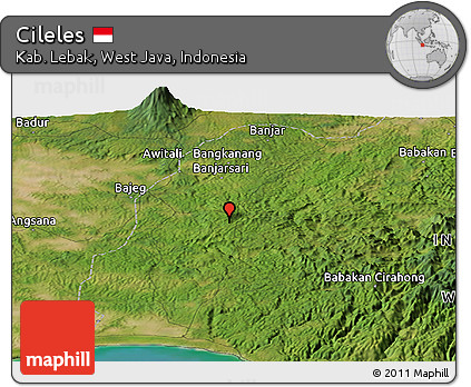 Satellite Panoramic Map of Cileles