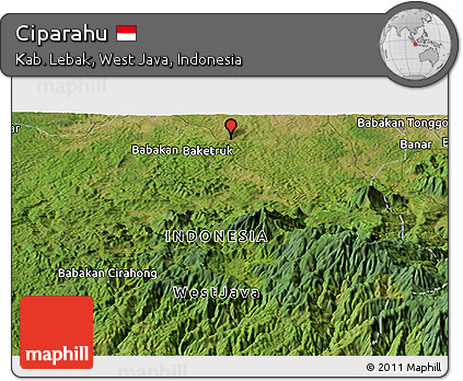 Satellite Panoramic Map of Ciparahu