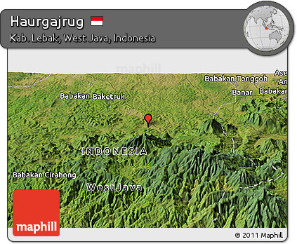 Satellite Panoramic Map of Haurgajrug