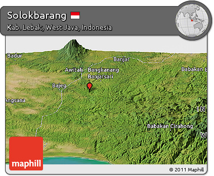 Satellite Panoramic Map of Solokbarang