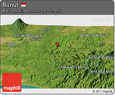 Satellite Panoramic Map of Bunut
