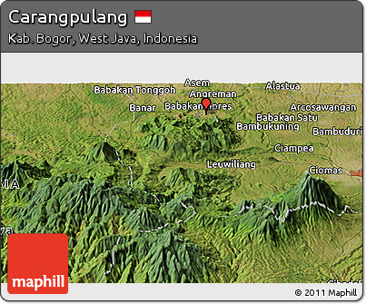 Satellite Panoramic Map of Carangpulang