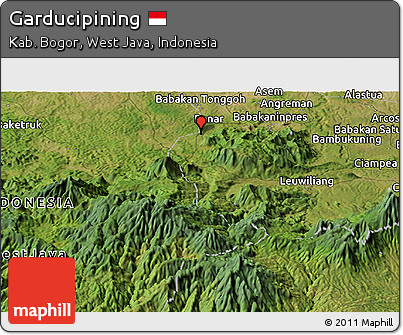 Satellite Panoramic Map of Garducipining