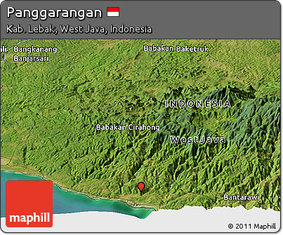 Satellite Panoramic Map of Panggarangan