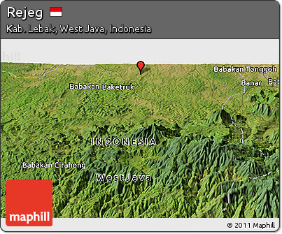 Satellite Panoramic Map of Rejeg