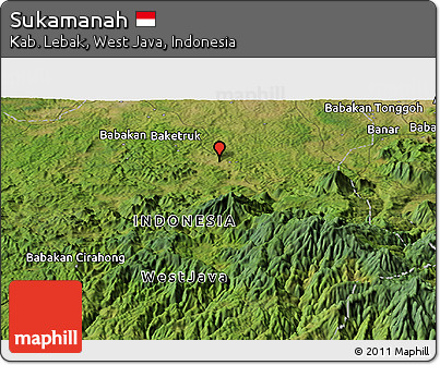Satellite Panoramic Map of Sukamanah