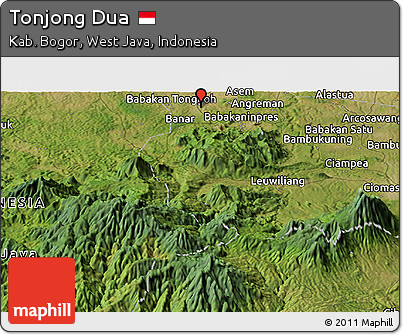 Satellite Panoramic Map of Tonjong Dua