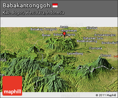 Satellite Panoramic Map of Babakantonggoh