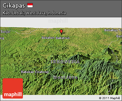 Satellite Panoramic Map of Cikapas
