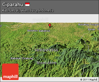 Satellite Panoramic Map of Ciparahu