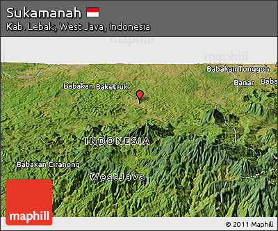 Satellite Panoramic Map of Sukamanah