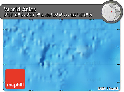 Physical Map of the Area around 6° 38' 39" S, 106° 10' 30" W