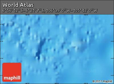 Physical Map of the Area around 6° 38' 39" S, 106° 10' 30" W