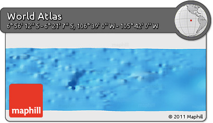 Physical Panoramic Map of the Area around 6° 38' 39" S, 106° 10' 30" W