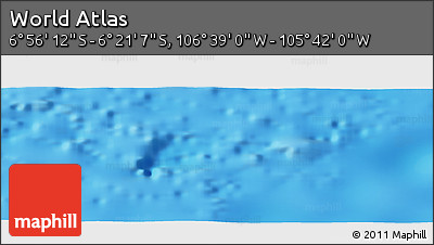 Physical Panoramic Map of the Area around 6° 38' 39" S, 106° 10' 30" W