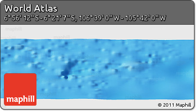 Physical Panoramic Map of the Area around 6° 38' 39" S, 106° 10' 30" W