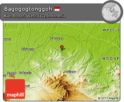 Physical 3D Map of Bagogogtonggoh