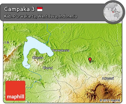 Physical 3D Map of Campaka 3