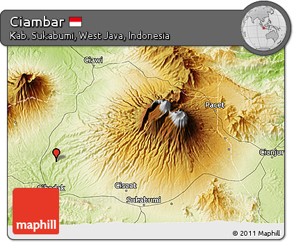 Physical 3D Map of Ciambar
