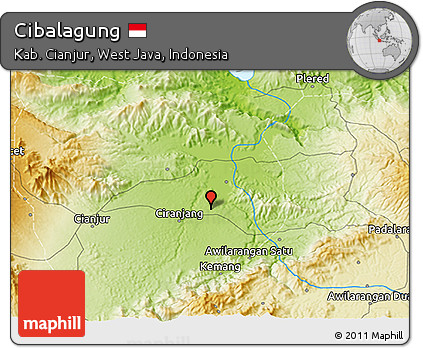 Physical 3D Map of Cibalagung