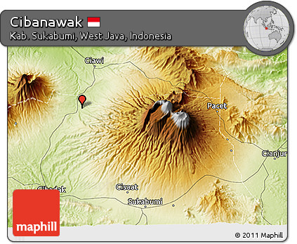 Physical 3D Map of Cibanawak