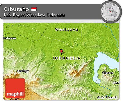 Physical 3D Map of Ciburaho