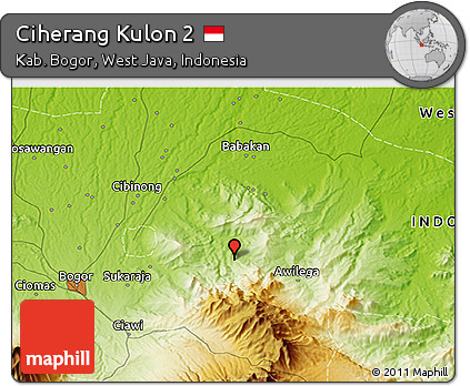 Physical 3D Map of Ciherang Kulon 2