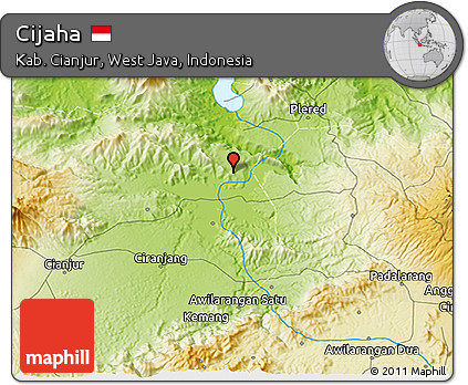 Physical 3D Map of Cijaha