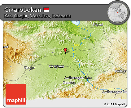 Physical 3D Map of Cikarobokan