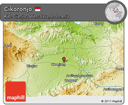 Physical 3D Map of Cikoronjo