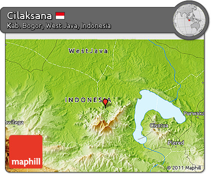 Physical 3D Map of Cilaksana