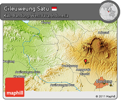 Physical 3D Map of Cileuweung Satu