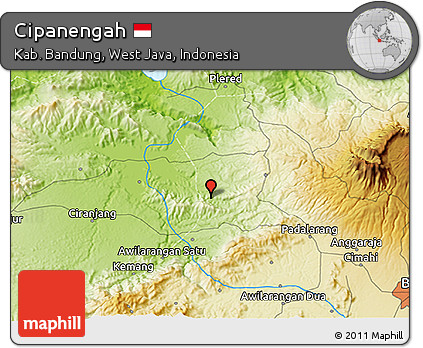 Physical 3D Map of Cipanengah
