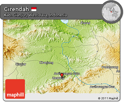Physical 3D Map of Cirendah