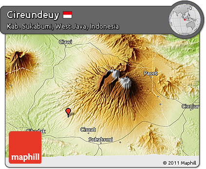 Physical 3D Map of Cireundeuy