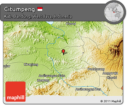 Physical 3D Map of Citumpeng