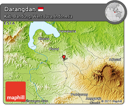 Physical 3D Map of Darangdan