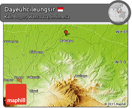 Physical 3D Map of Dayeuhcileungsir