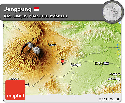 Physical 3D Map of Jenggung