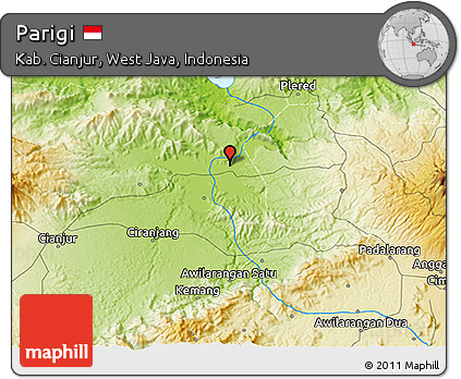 Physical 3D Map of Parigi