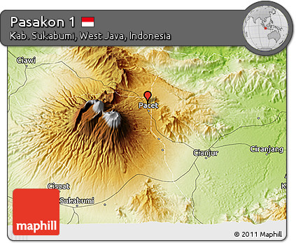 Physical 3D Map of Pasakon 1