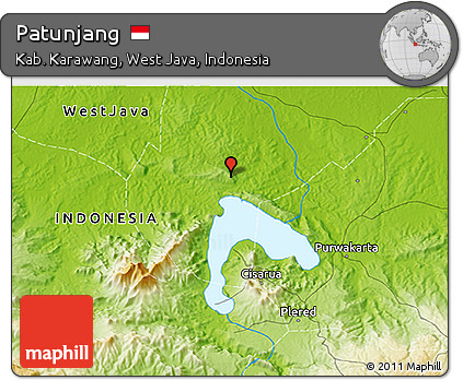 Physical 3D Map of Patunjang