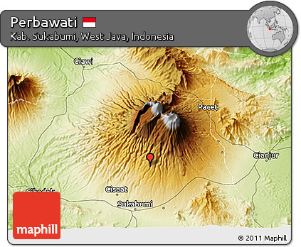 Physical 3D Map of Perbawati